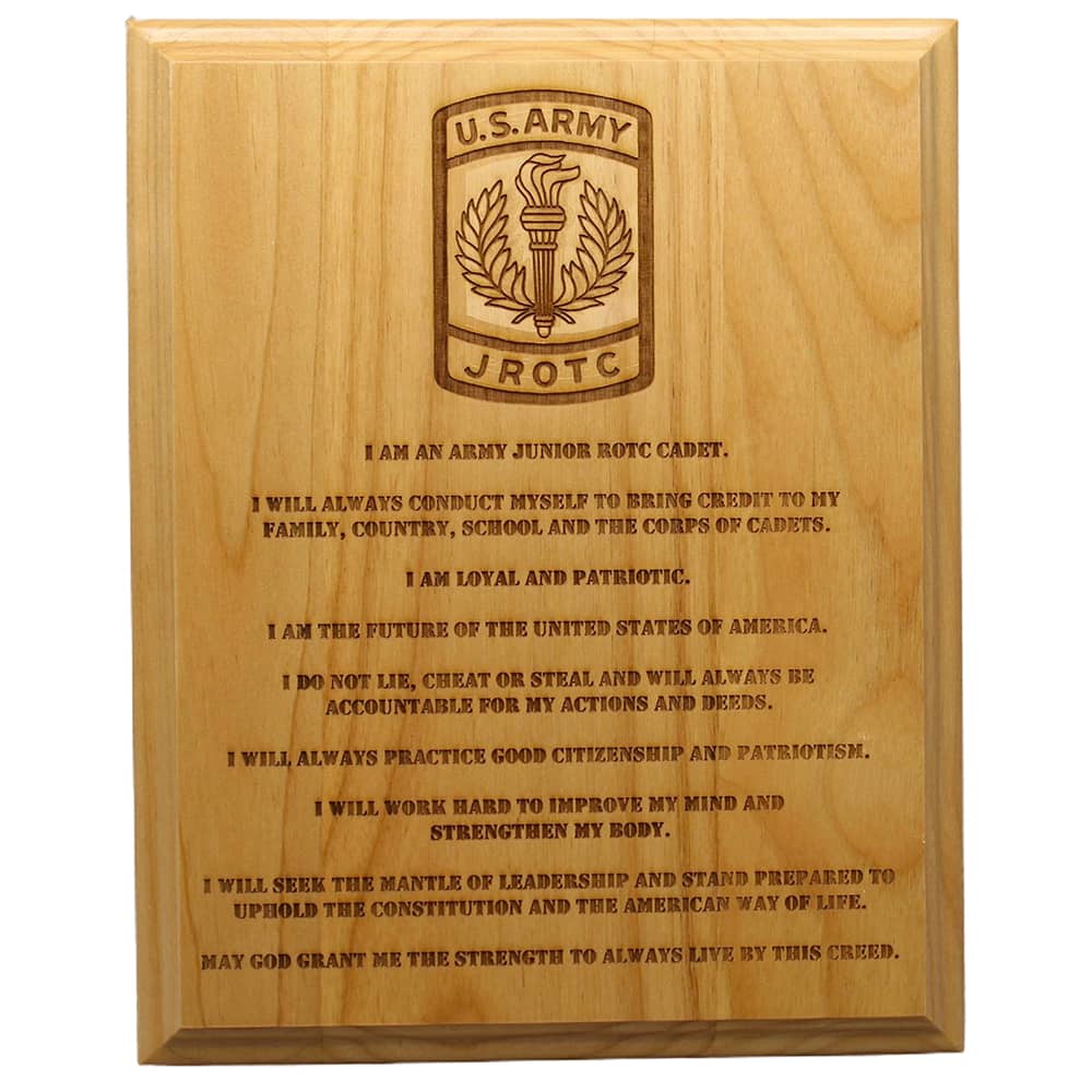 Red Alder Wooden Plaque With Personalized Text and Images