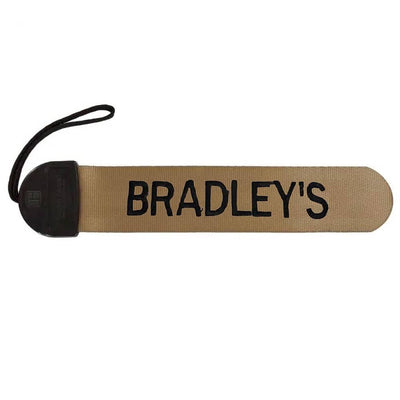 Custom Embroidered Bag Tags 3 Pack  Tan Luggage Tag