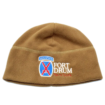 Fort Drum 10th Mountain Division Embroidered Polartec Micro-Fleece Hat