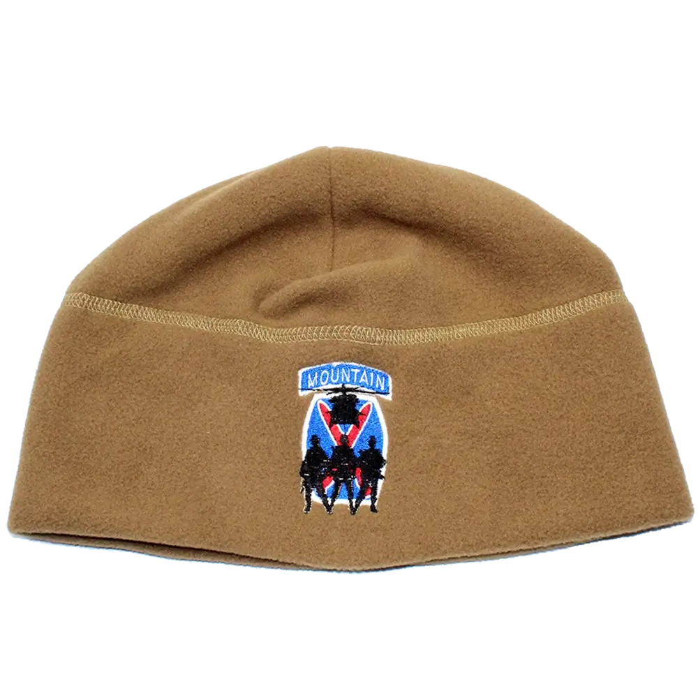 Fort Drum 10th Mountain Division Embroidered Polartec Micro Fleece Hat Bradley s Custom