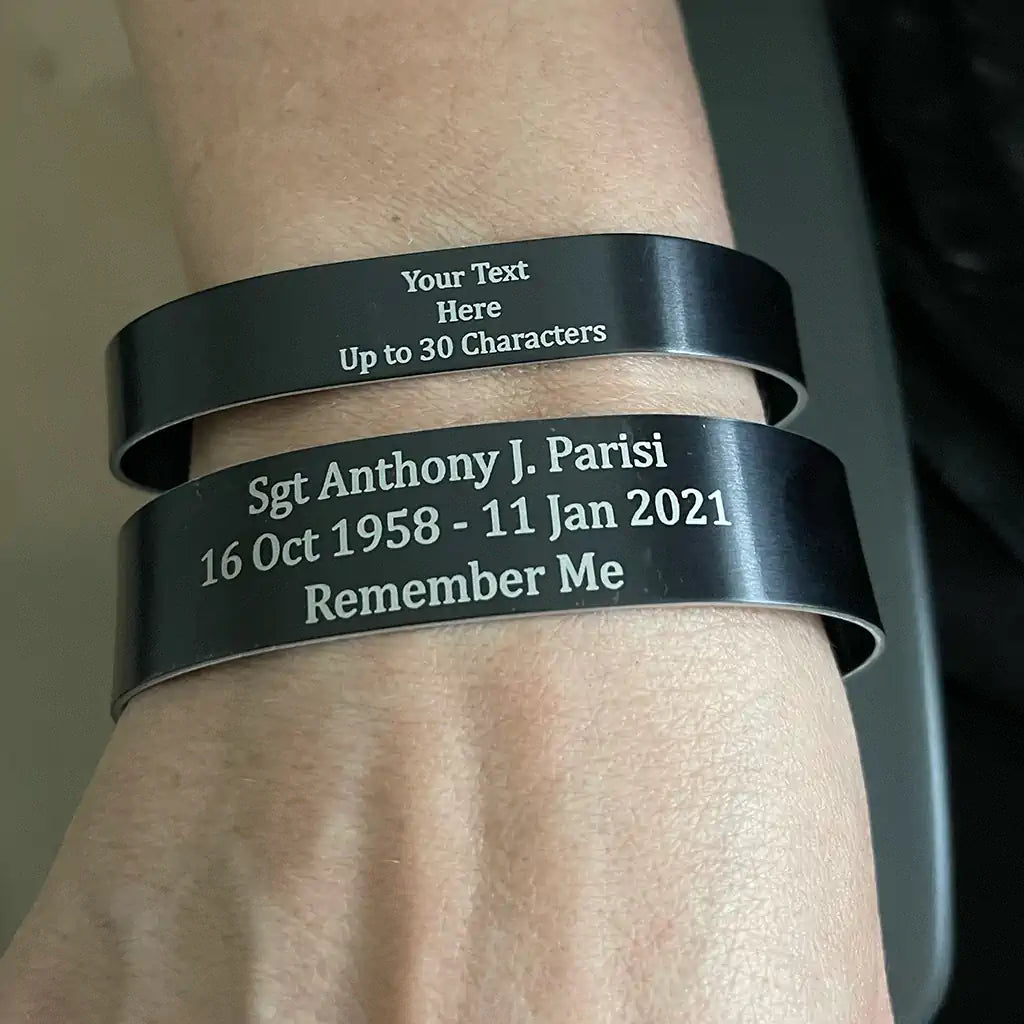 2 military memorial bracelets