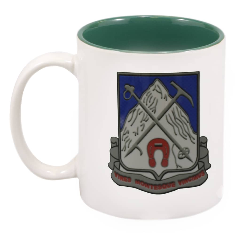 1-87th Infantry Coffee Cup with Green Interior
