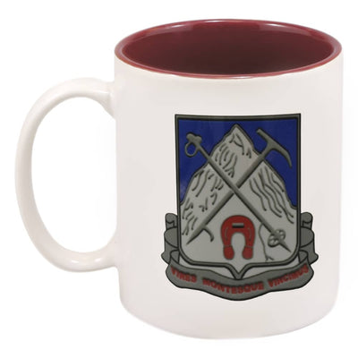 1-87th Infantry Coffee Cup with Maroon Interior