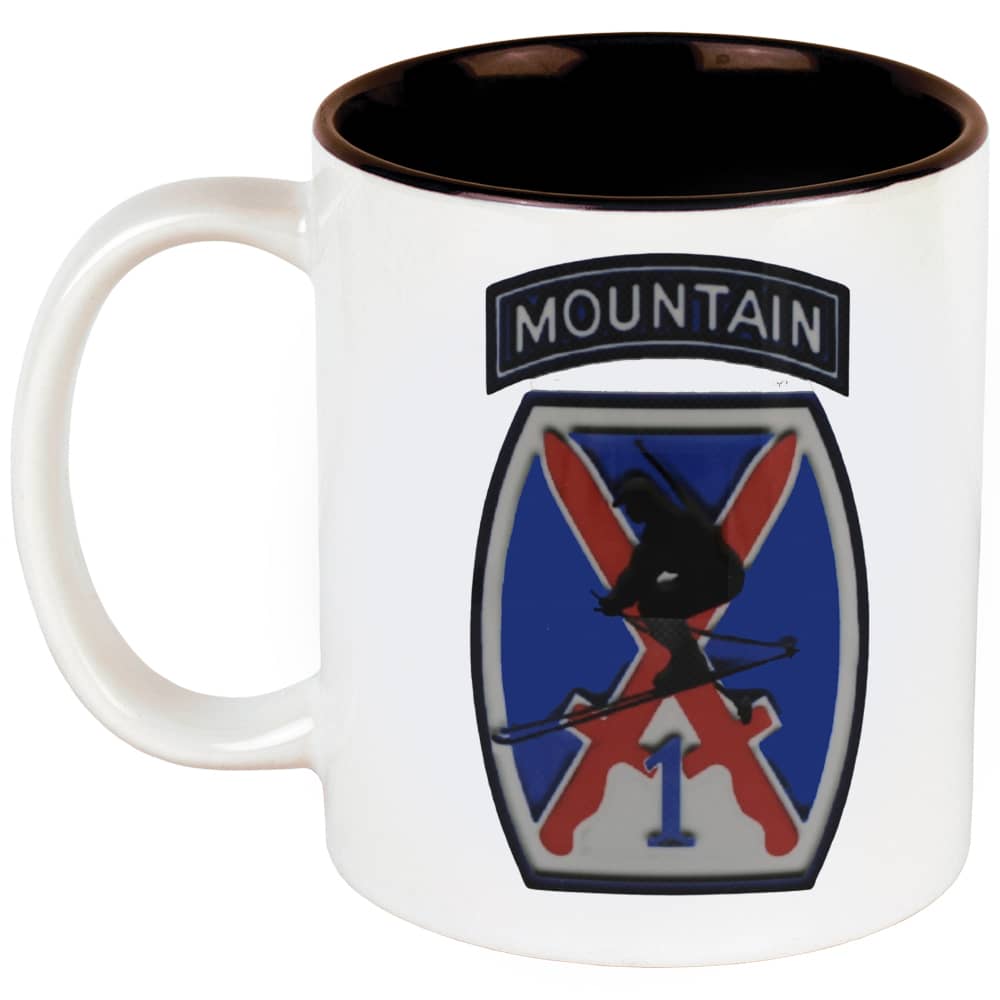 Custom Coffee Mugs With Army Division Crests and Personalized Name