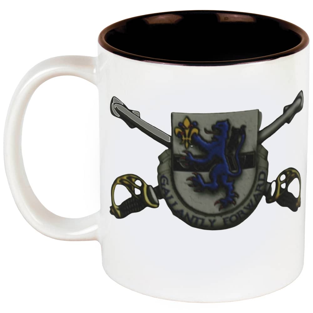3-71st Cavalry Coffee Cup with Black Interior