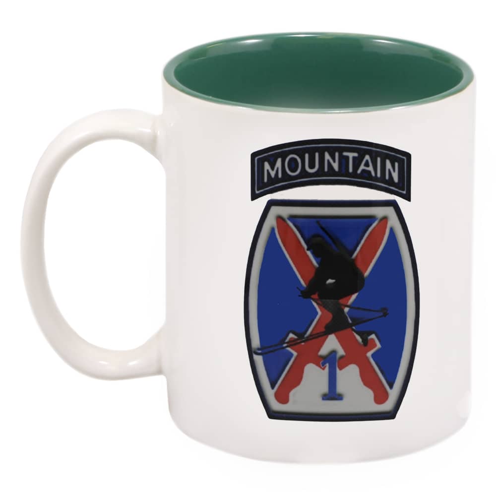 Custom Coffee Mugs With Army Division Crests and Personalized Name