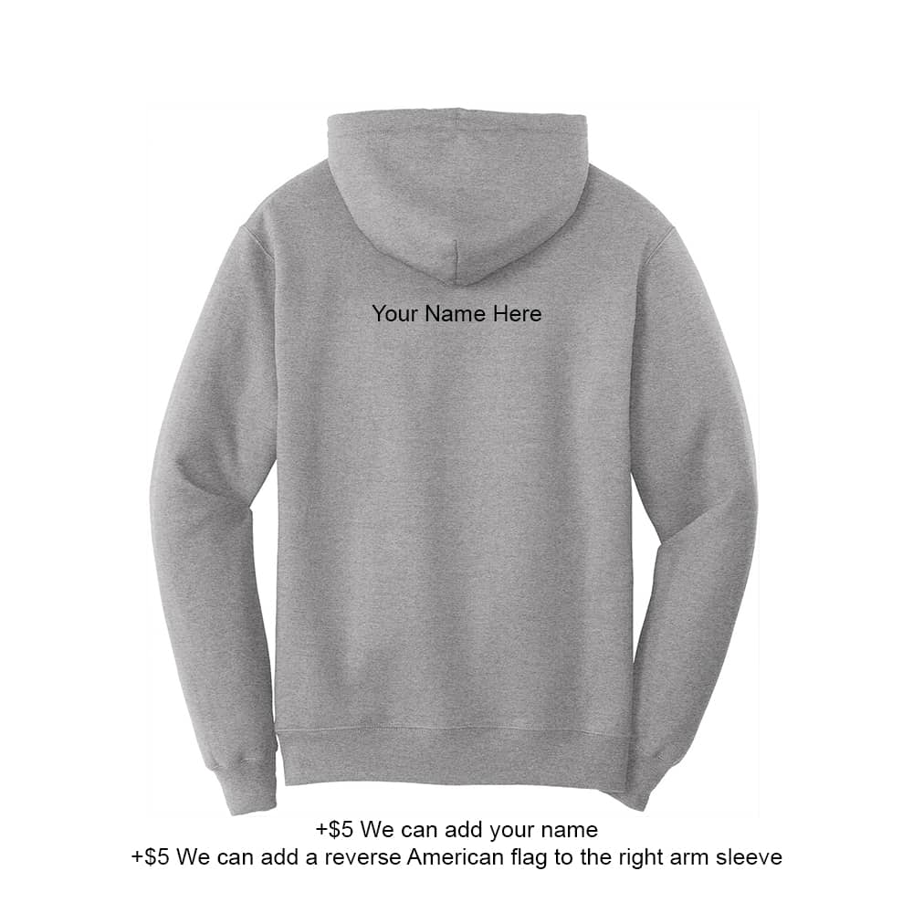 US Army Branch Pullover Hoodie Sweatshirt With Custom Options