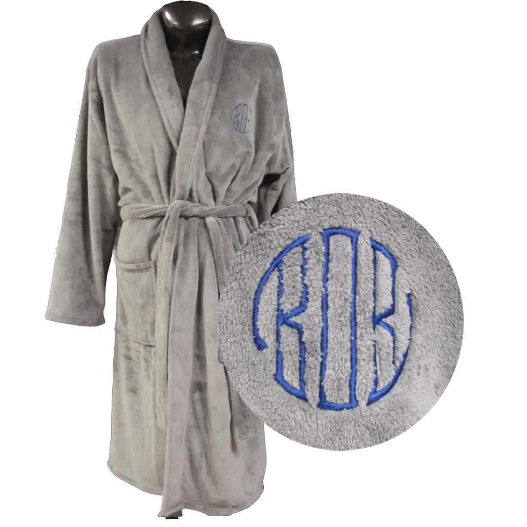Custom Embroidered Robes Monogrammed or Add Name – Bradley's Custom