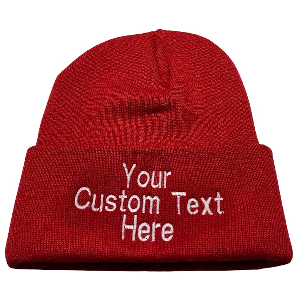 Custom Embroidered Winter Hat With Personalized Text – Bradley's
