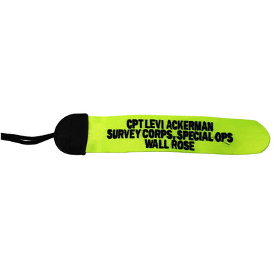 Yellow Gear Tags With Embroidered Text