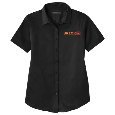 JRECK's Short Sleeve Female Button-Down Shirt