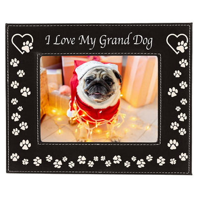 I Love My Dog Faux Leather Picture Frame - 5" X 7"