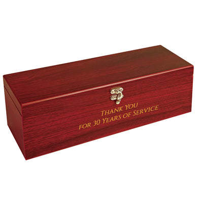 Engraved Wood Wine Box