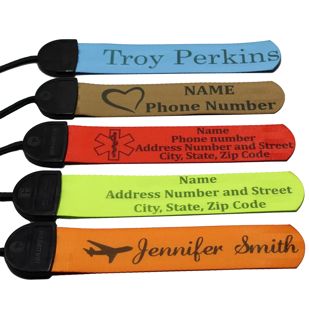 Personalized Gear Tags for Luggage or Bags